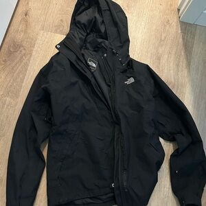 The North Face Women’s Black Hooded Rain Jacket